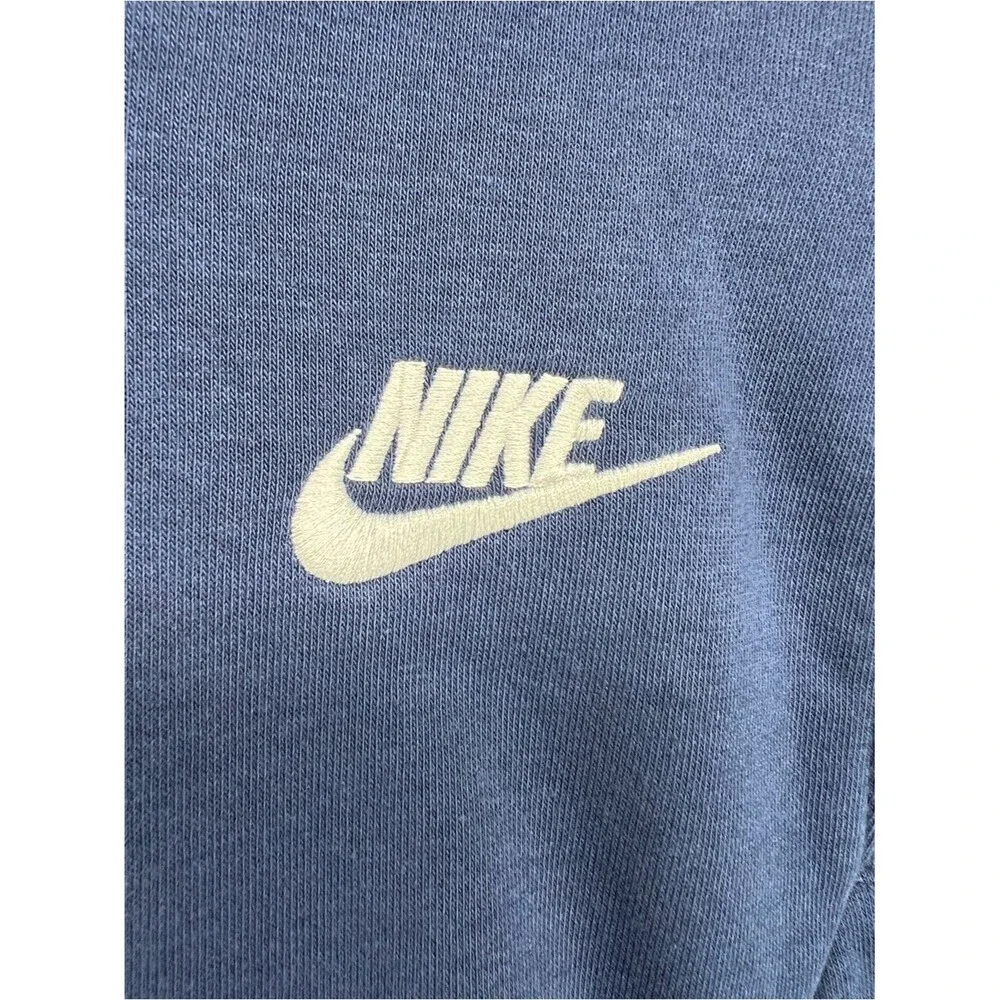 Nike Hoodie Navy Blue Kids XS 4 Fleece Lined Embroidered Logo